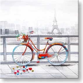 Maľovaný obraz na stenu PARÍŽ  50x50 cm