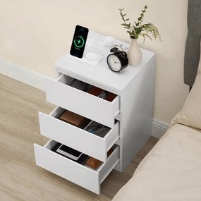 Nočný stolík biely ANT-E1161 WT