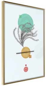 Artgeist Plagát - Plant Composition [Poster] Veľkosť: 40x60, Verzia: Zlatý rám