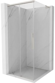 Mexen Rox, L posuvný sprchový kút 110 x 110 cm, 8mm číre sklo, oceľový profil, 8C2L-110-110-97-00