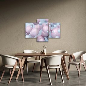 Abstraktný obraz - Pastelové guľa (90x60 cm)