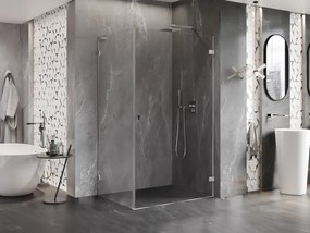 Mexen Lunar-B L, 1-krídlový sprchový kút, pravý, 90 x 70 cm, 8mm číre sklo, chrómový profil, 832L-090-070-01-00-P