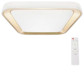 Milagro LED Stmievateľné stropné svietidlo QUADRO LED/66W/230V 3000-6000K biela/zlatá + DO MI2008