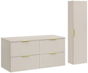 Kúpeľňová zostava Adele kašmírová so skrinkami 120 cm kašmírová