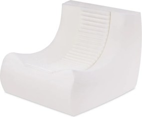 Detské ergonomické kreslo MOONI – svetloružová Lamell, prémiový manšester