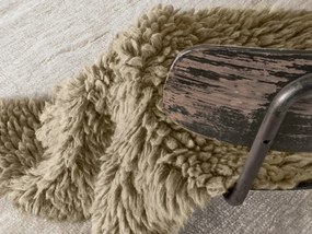 Lorena Canals koberce Vlnený koberec Woolly - Sheep Beige - 75x110 tvar kožušiny cm