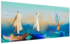 Obraz - Obraz krajiny, maľba (120x50 cm)