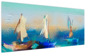 Obraz - Obraz krajiny, maľba (120x50 cm)