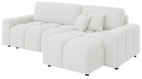 Biela rozkladacia rohová pohovka (variabilná) Luki – Ropez