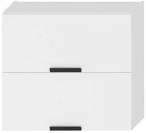 Kuchynská skrinka Denis w80grf/2 biely satén mat/biela