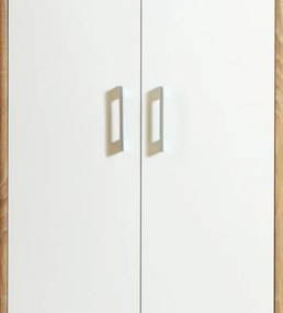 Policová skriňa Vincent, dub sonoma/biela