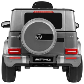 Detské elektrické autíčko Mercedes G63 AMG lakované - strieborné