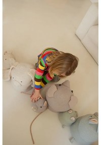 Krémový látkový detský kôš na hračky ø 15x15 cm Mini Rita the Rabbit – Lorena Canals