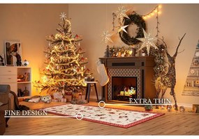 Červený behúň s vianočným motívom s prímesou bavlny 80x200 cm Toy's Delight Red Christmas – Villeroy&amp;Boch