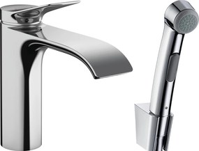 Hansgrohe Vivenis - Páková umývadlová batéria s ručnou sprchou Bidette a sprchovou hadicou 160 cm, chrómová, HAN-75210000