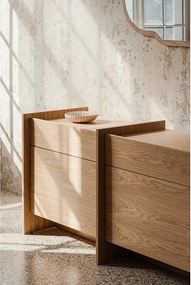 Komoda v dekore duba v prírodnej farbe 146x76x51 cm Hido – noo.ma