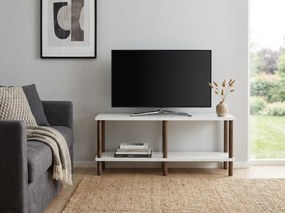 TV stolík SOLE 90 cm, biela