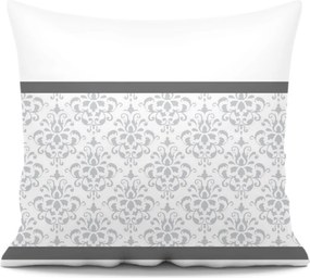 Obliečka na vankúš k prehozu GLAMOUR sivá 45x45 cm