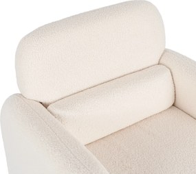 Relaxačné kreslo VARENO – krémové bouclé