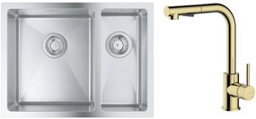 Set nerezový drez Grohe K700 31577SD1, kuchynská batéria Oltens Myvat 35205800