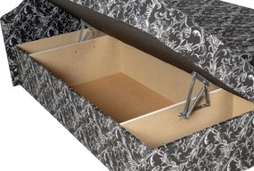 Manželská posteľ Míša Senior, čierno-biela (č.19)