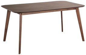 Jedálenský stôl 150 x 90 cm tmavé drevo EPHRATA Beliani