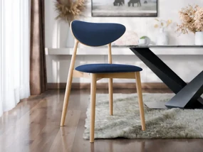 Čalúnená jedálenská stolička KT65/C, Dostupné poťahy: Magic Velvet 2216, Farby: buk