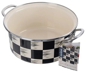 Kastról smalt ŠACHOVNICA Lem 3 l