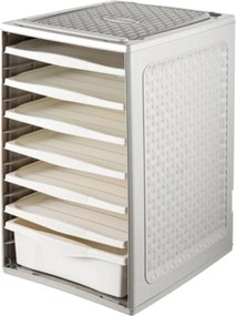 BAMA Úložný box na oblečenie ORDINO, šedobiely