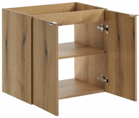 Koupelnová sestava Nova Oak II se skříňkami 140 cm dub evoke/černá
