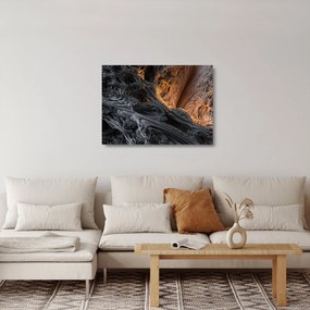 Sklenený obraz - Pohľad do stredu (70x50 cm)