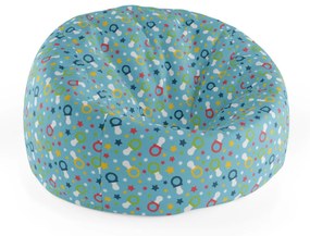 Sablio Sedací vak Cocoon Cumlíky a hviezdy - 115 x 75 cm x 45 cm