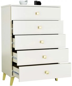 Komoda MOBI K-05 kašmír / zlatá