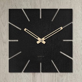 Štvorcové hodiny na stenu  Javor, Dub, Orech, Buk | SENTOP HDFK032