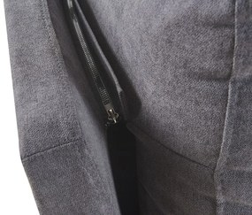 Manželská posteľ 160 cm MELIA (polyester) (tmavosivá) (s roštom). Vlastná spoľahlivá doprava až k Vám domov. 1023471