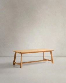 Jedálenský stôl s doskou v dubovom dekore 100x220 cm Idun – Kave Home