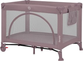 Lionelo - Cestovná postieľka LAURA Pink Nude