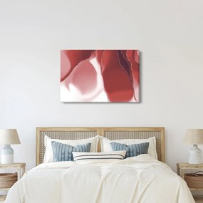Obraz - Červená abstraktná kvetina N⁰3 (90x60 cm)