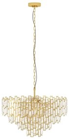 Eglo 39614 - Luster na reťazi CALMEILLES 10xE14/25W/230V priemer 78 cm