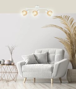 Candellux Biele stropné svietidlo Attari pre žiarovku 3x E14 93-68095