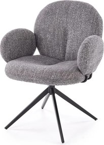 JEDÁLENSKÁ OTOČNÁ STOLIČKA IRIS ŠEDÁ