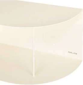 Béžová poschodová kovová polica 80 cm Lina – noo.ma