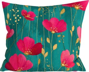 Bavlnená obliečka na vankúš VIVIDELLE POLY 45x45 cm, zelená