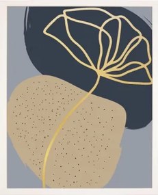 Rámovaný obraz Abstraktný kvet III, 24x30 cm%