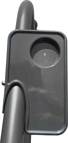 RAMIZ Veľká záhradná hojdačka so strieškou a vankúšmi 2x1 listy