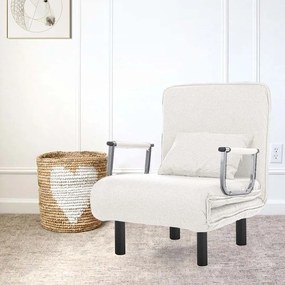 Kreslo a posteľ v jednom, rôzne farby- béžová