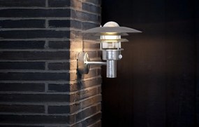 Nordlux Pozinkované fasádne svietidlo Lønstrup 32 Sensor pre žiarovku E27 71412031