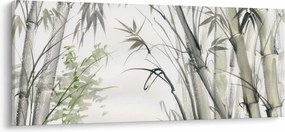 Obraz - Bambusy, kresba (120x50 cm)