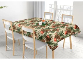 Bellatex Obrus ​​Šišky a jablká vianočné, 70 x 70 cm, 70 x 70 cm