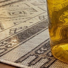 Obsession, Kusový koberec Nordic 876 grey – na von aj na doma, 80x150, šedá, chodba / predsieň